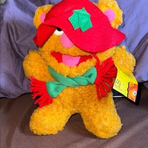 Vintage McDonald’s Festive Bear Plush – Holiday Outfit with Original Tag